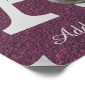Monogram A Personalisiert Poster (Ecke)