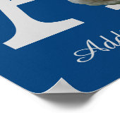 Monogram A Personalisiert Poster (Ecke)