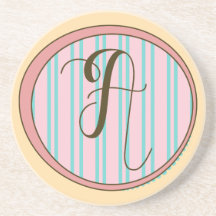 Monogram A Sandstone Untersetzer