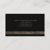 Monogram Abalone Gold Visitenkarte (Rückseite)