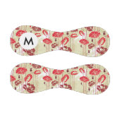 Monogram Abstract Elegance Blumenmuster 2 Baseball (Paneele)