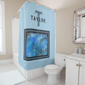 Monogram Abstrakt Art Duschvorhang (Beispiel)