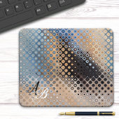 Monogram Abstrakt Art Glass Dots Mousepad