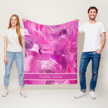 Monogram Abstrakt Art Lila Pink modern