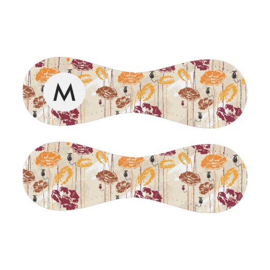 Monogram Abstrakt Elegance Blumenmuster 4 Baseball (Paneele)