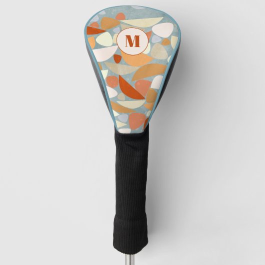 Monogram Abstrakt Modern Geometric Golf Headcover (Vorderseite)