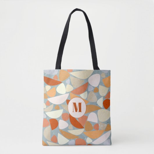 Monogram Abstrakt Modern Geometric Tasche (Vorderseite)