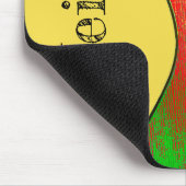 Monogram Abstrakte akustische Gitarre Mousepad (Ecke)