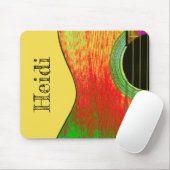 Monogram Abstrakte akustische Gitarre Mousepad (Mit Mouse)