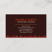 Monogram Accounting Company - Shades of Red Visitenkarte (Rückseite)