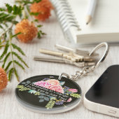 Monogram-Acrylic RD One Side für benutzerdefiniert Schlüsselanhänger (Vorderseite rechts)