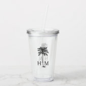 Monogram Acryltrinkbecher (Rückseite)