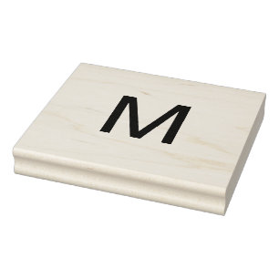 Monogram Add name Letter Anfangsbuchstabe Gummistempel