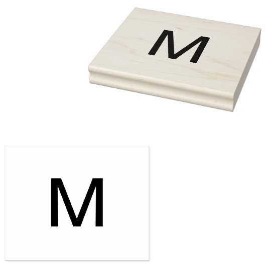 Monogram Add name Letter Anfangsbuchstabe Gummistempel (Stempel)