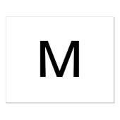 Monogram Add name Letter Anfangsbuchstabe Gummistempel (Prägung)