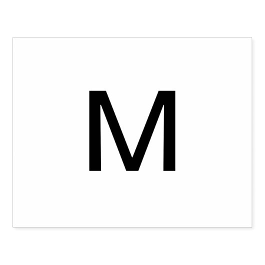 Monogram Add name Letter Anfangsbuchstabe Gummistempel (Prägung)