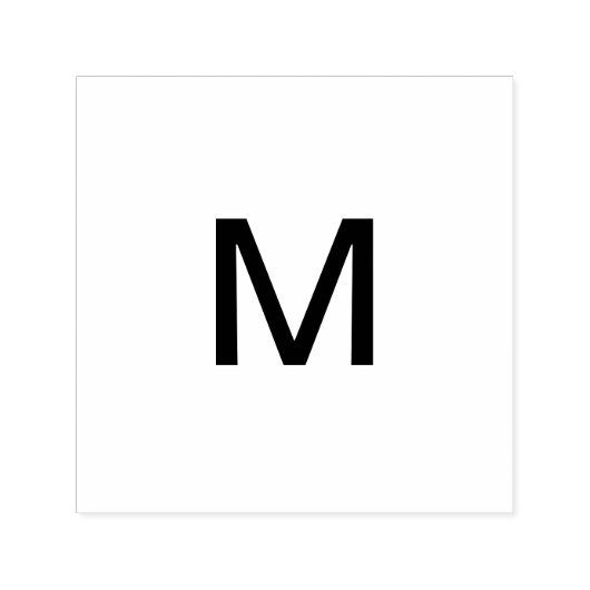 Monogram Add name Letter Anfangsbuchstabe Permastempel (Design)