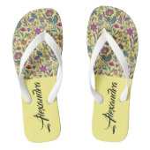 Monogram Adorable classic Viktorianisch Yellow flo Badesandalen (Fußbett)