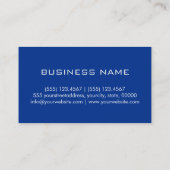 Monogram Air Force blauer Hintergrund Visitenkarte (Rückseite)