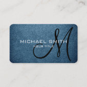 Monogram Air Force Blue Leaaalook Visitenkarte (Vorderseite)