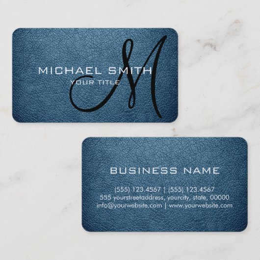 Monogram Air Force Blue Leaaalook Visitenkarte (Vorne/Hinten)