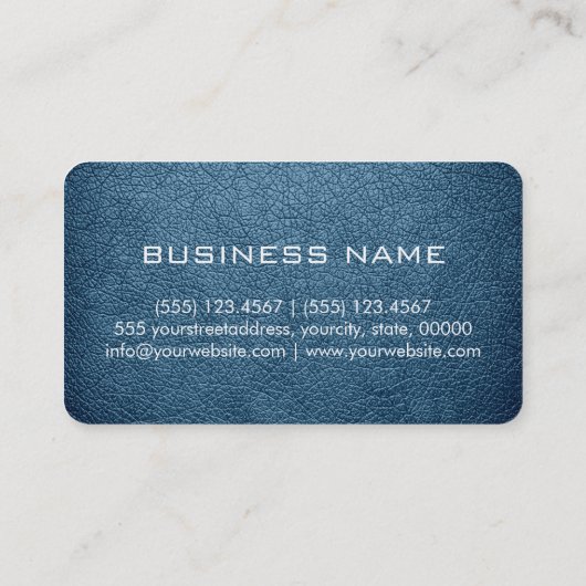 Monogram Air Force Blue Leaaalook Visitenkarte (Rückseite)