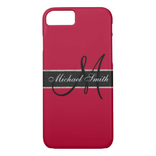 Monogram Alabama Crimson Background Case-Mate iPhone Hülle