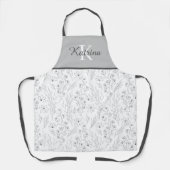 Monogram All-over-Print-Schürze Schürze (Vorderseite)
