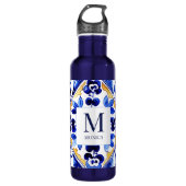 Monogram Amalfi Vietri Geschenke Edelstahlflasche (Vorderseite)