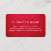 Monogram American Rosen Leather Look Visitenkarte (Rückseite)