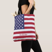 Monogram American USA Flag 4. Juli Personalize Tasche (Von Nahem)