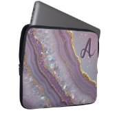 Monogram Amethyst Aurora Laptopschutzhülle (Vorne Rechts)