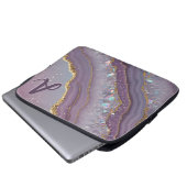 Monogram Amethyst Aurora Laptopschutzhülle (Vorne Knopf)