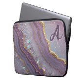 Monogram Amethyst Aurora Laptopschutzhülle (Vorderseite Links)