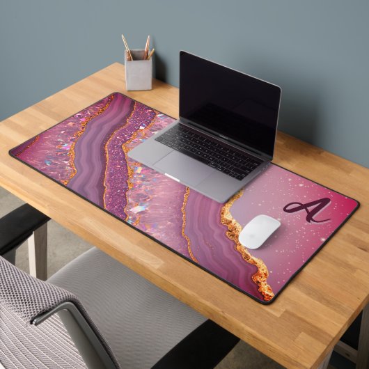 Monogram Amethyst Aurora Schreibtischunterlage (Büro 2)