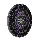 Monogram Amethyst Techno Dots Modern Dartscheibe (Vorderseite Links)