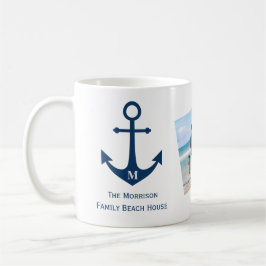 Monogram Anchor Family Beach House Kaffeetasse
