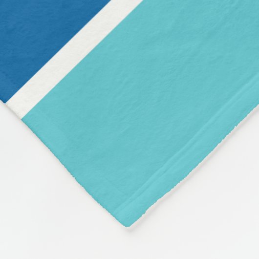 Monogram Anchor Laurel Wreath Stripes Nautic Fleecedecke (Ecke)