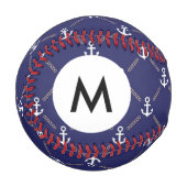 Monogram-Anchor-Muster Baseball (Vorderseite Links)