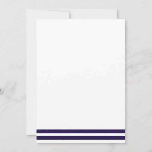 Monogram Anchor Nautical Junggeselinnen-Abschied Einladung (Rückseite)