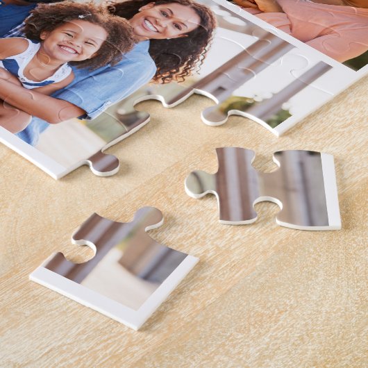 Monogram and Family Multiple Foto Klebemasse Grid Puzzle (Seite)