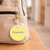 Monogram and Name Sunflower and Butterfly Keychain Schlüsselanhänger