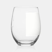 Monogram-Anfangsadresse oder Hochzeit Weinglas Ohne Stiel (Links)