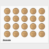 Monogram Antik Gold Wax Siegel Sticker (Blatt)