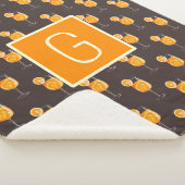 Monogram Aperol Spritz Fleece Blanket  Sherpadecke (3/4)