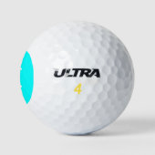 Monogram Aqua formales Monochrom Golfball (Logo)