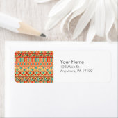 Monogram Aquamarin Pink Abstrakt Tribal Print Patt (Insitu)