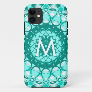 Monogram Aquamarin White Loopy Kaleidoscope iPhone Case-Mate iPhone Hülle