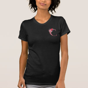 Monogram Aquarell Blume Rose Gold Alphabet C T-Shirt