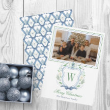 Monogram, Aquarellfarben Chinoiserie Jar Wappen Fo